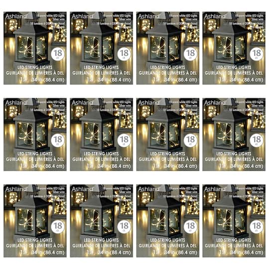 12 Pack: 36" Warm White LED String Lights by Ashland®